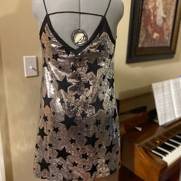 Sequin Black & silver party dress - Picture 3 of 3